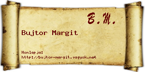 Bujtor Margit névjegykártya